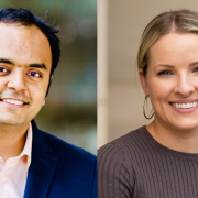 Assistant Professors Ankur Gupta, left, and Kayla Sprenger