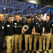 Members of the team at the 2018 Engineering Design Expo at Coors Events Center.