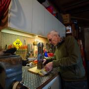Dave Hunt in his workshop