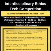 Ethics Tech Competition flyer