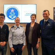 CU Engineering and Air Force representatives pose for photo