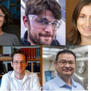 Collage of the five tenured faculty.