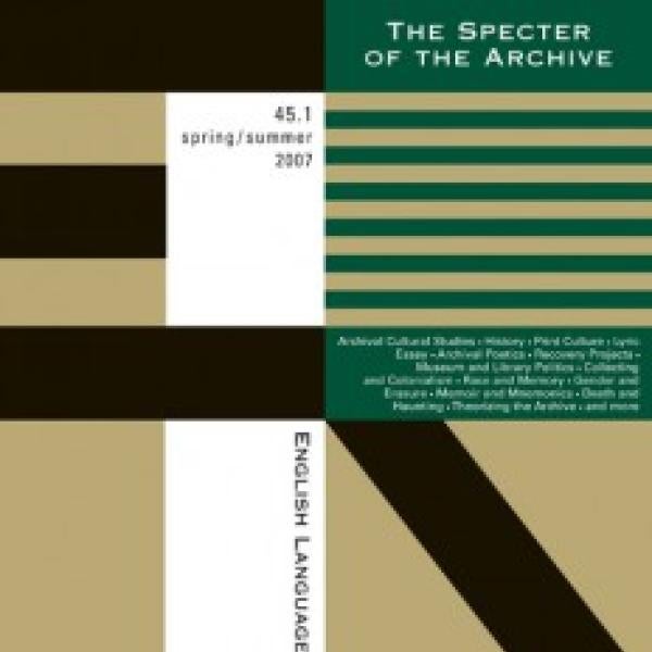 The Specter of the Archive journal cover