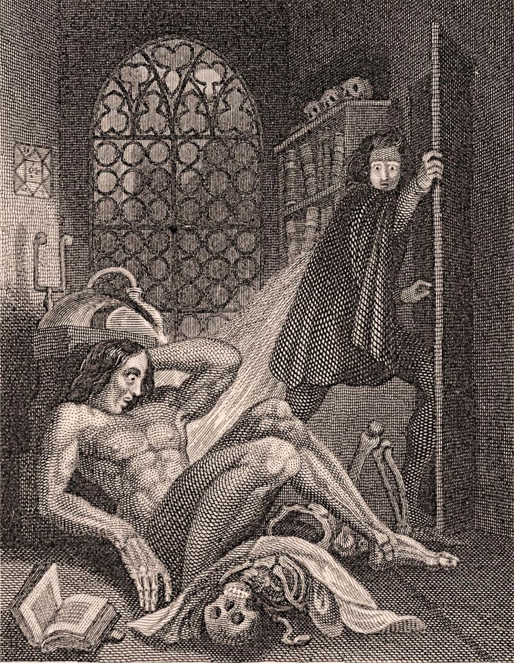 Illustration of Frankenstein's monster