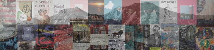 Montage of book covers from published creative writing faculty