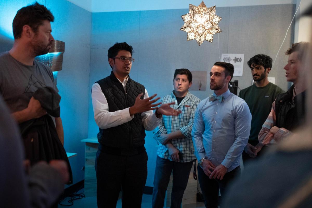 Digital fabrication light presentation, 2018