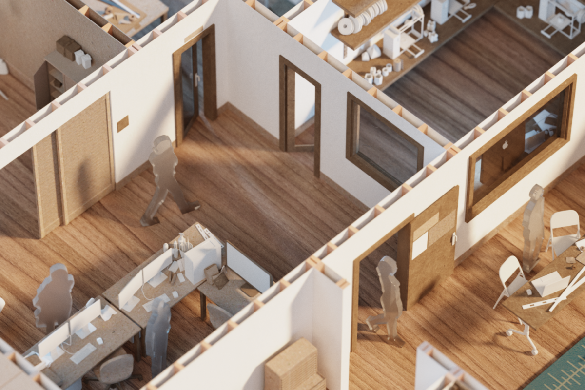 Digital Media Center floor plan Blender Render by Angus MacInnis