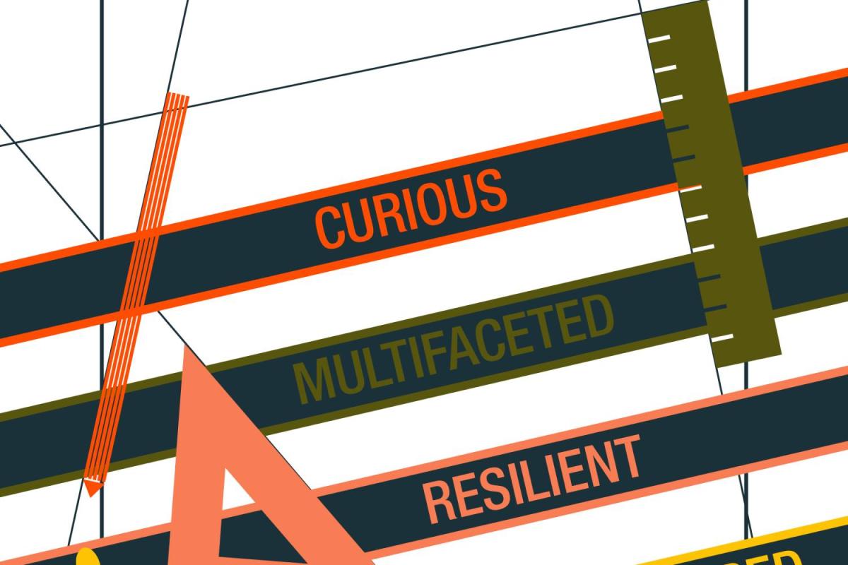 ENVD Grad Description & drafting table graphic