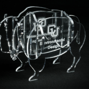 Laser cut acrylic buffalo
