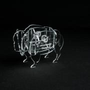 Laser cut acrylic buffalo award