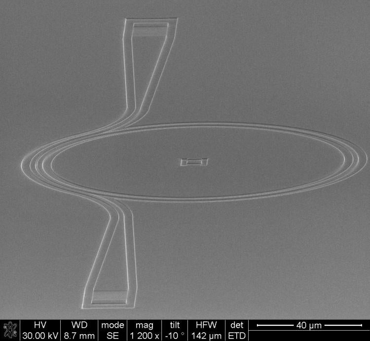 A photonic micro-ring for generating frequency combs on chip