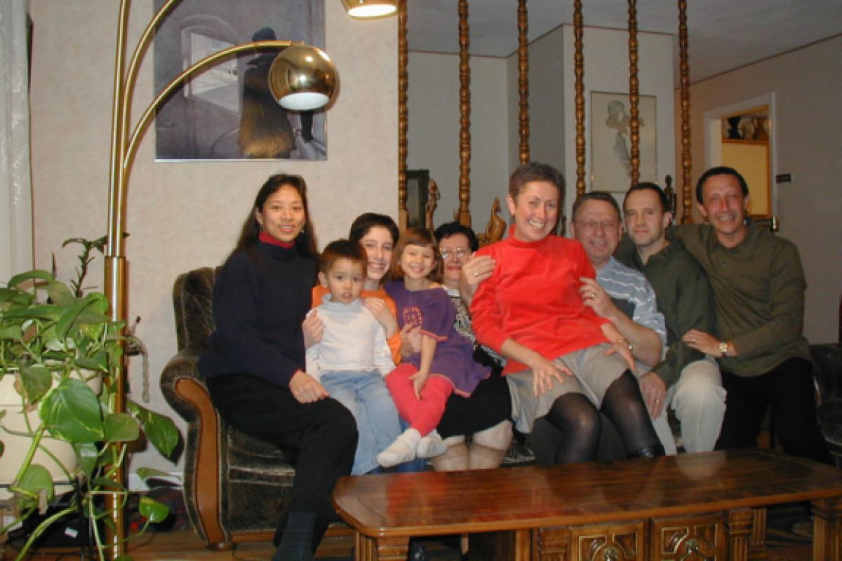 Radzihovsky family on New Year's Eve (Dec. 2001).