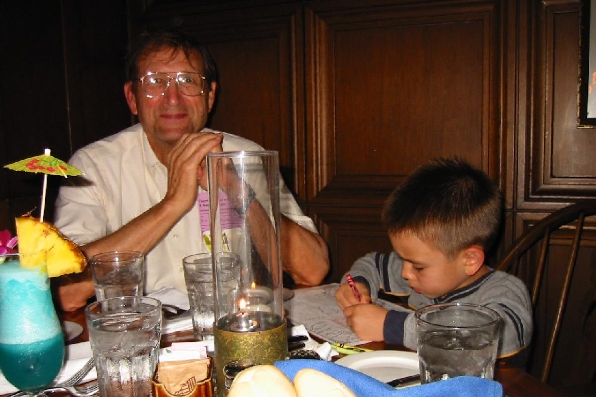 Little Matthew and Gene Franklin in Maui (Dec. 2003)