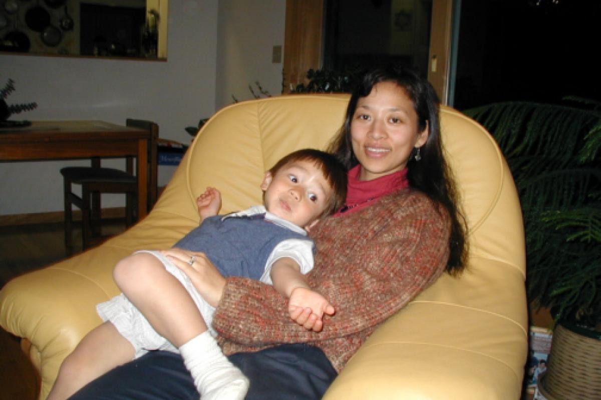 Matthew and Mom (Nov. 2001).