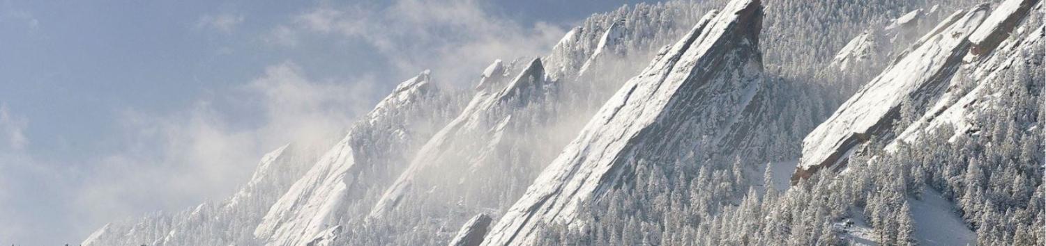 The flatirons in winter