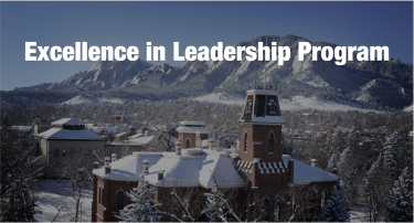 Photo of Old Main with the words Excellence in Leadership Program superimposed