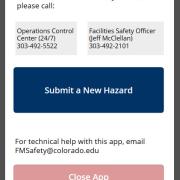 facilities safety hazard app