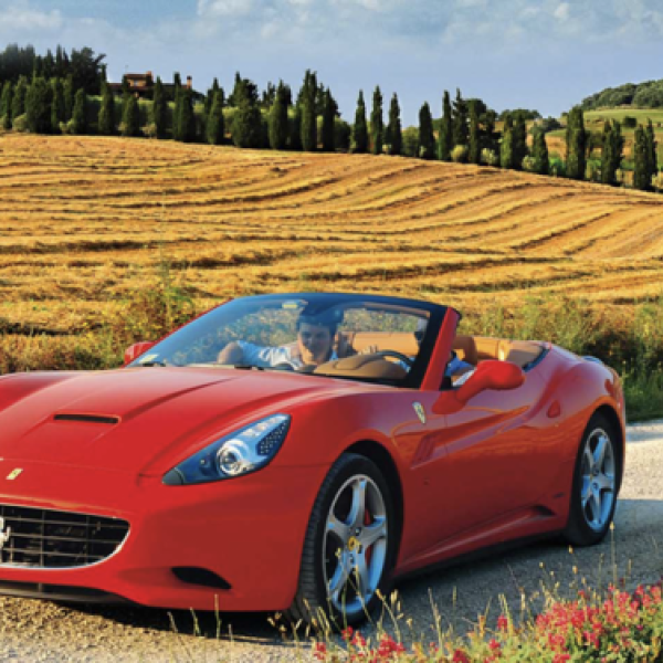 Ferraris in the Italian countryside