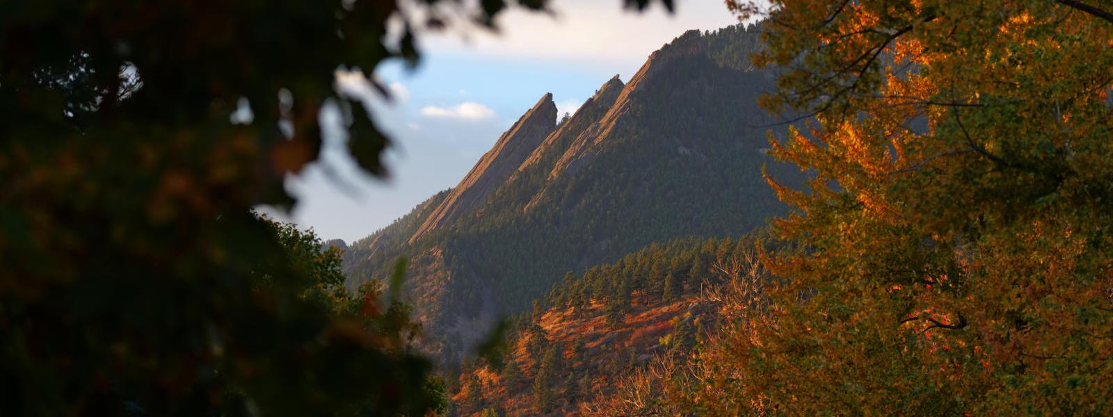 the flatirons at fall