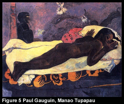 Figure 5 Paul Gauguin, Manao Tupapau