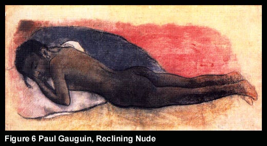 Figure 6 Paul Gauguin, Reclining Nude