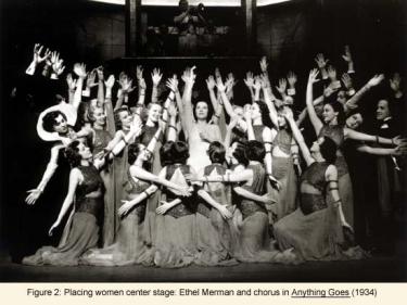  Ethel Merman and chorus in Anything Goes (1934)