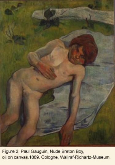  Nude breton boy painting