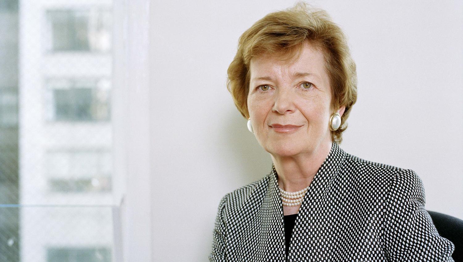 Mary Robinson, former U.N. High Commissioner of Human Rights and President of Ireland 