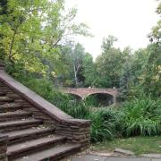 McKenna stairs and Varsity Pond on CU Boulder campus