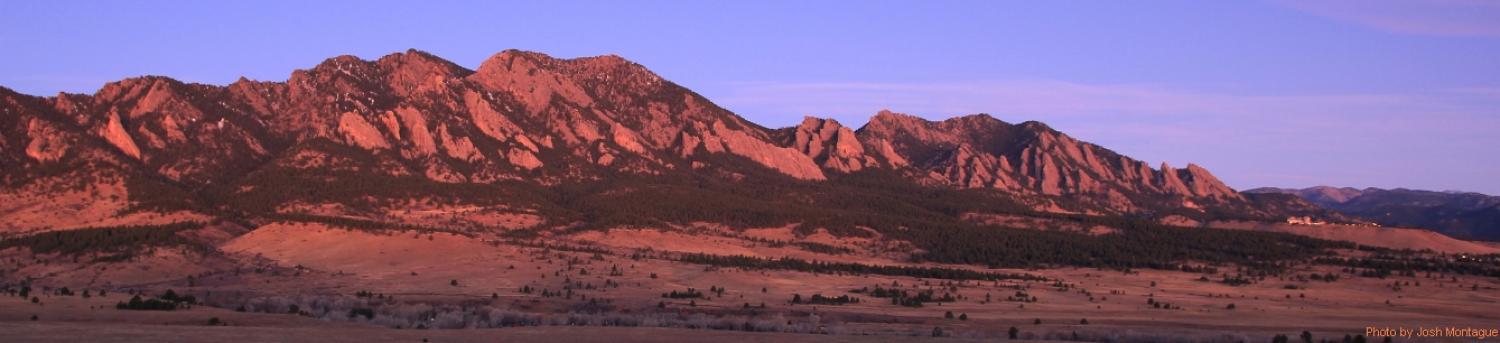 flatirons sunset