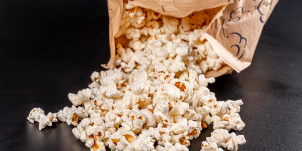 Photo of a bag of popcorn.