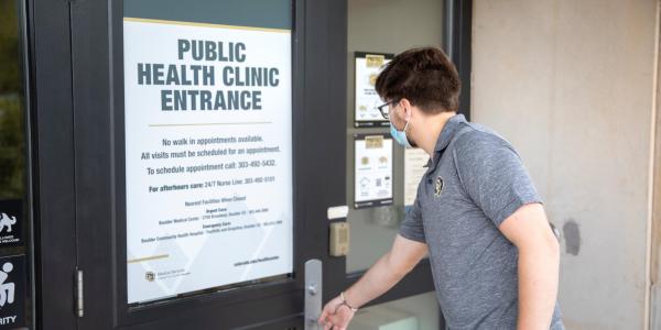 public health clinic entrance