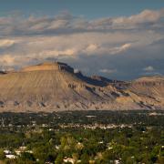 Scenic view of western slope mountains