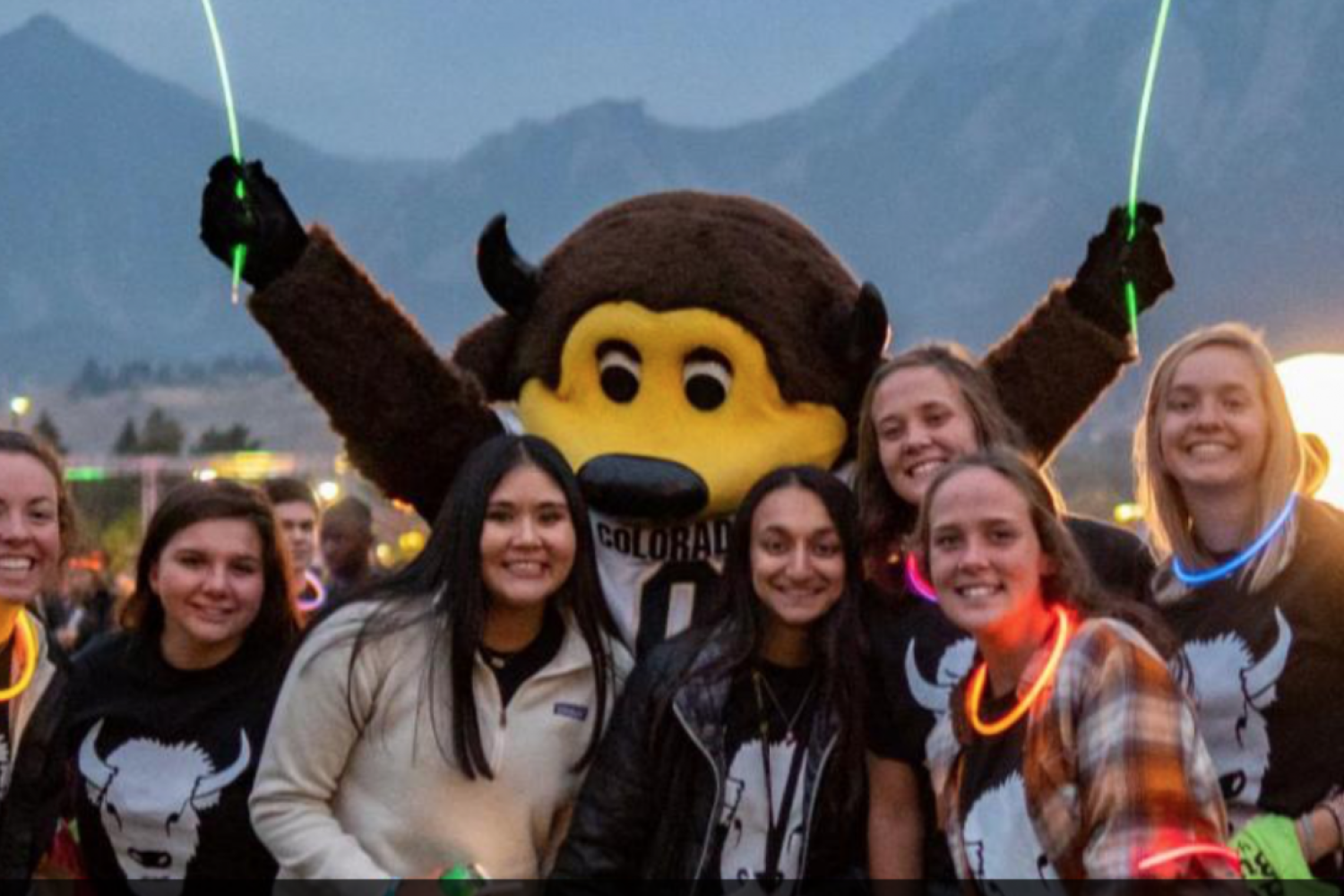 HPRAP students 2018 with Chip the CU Character Mascot