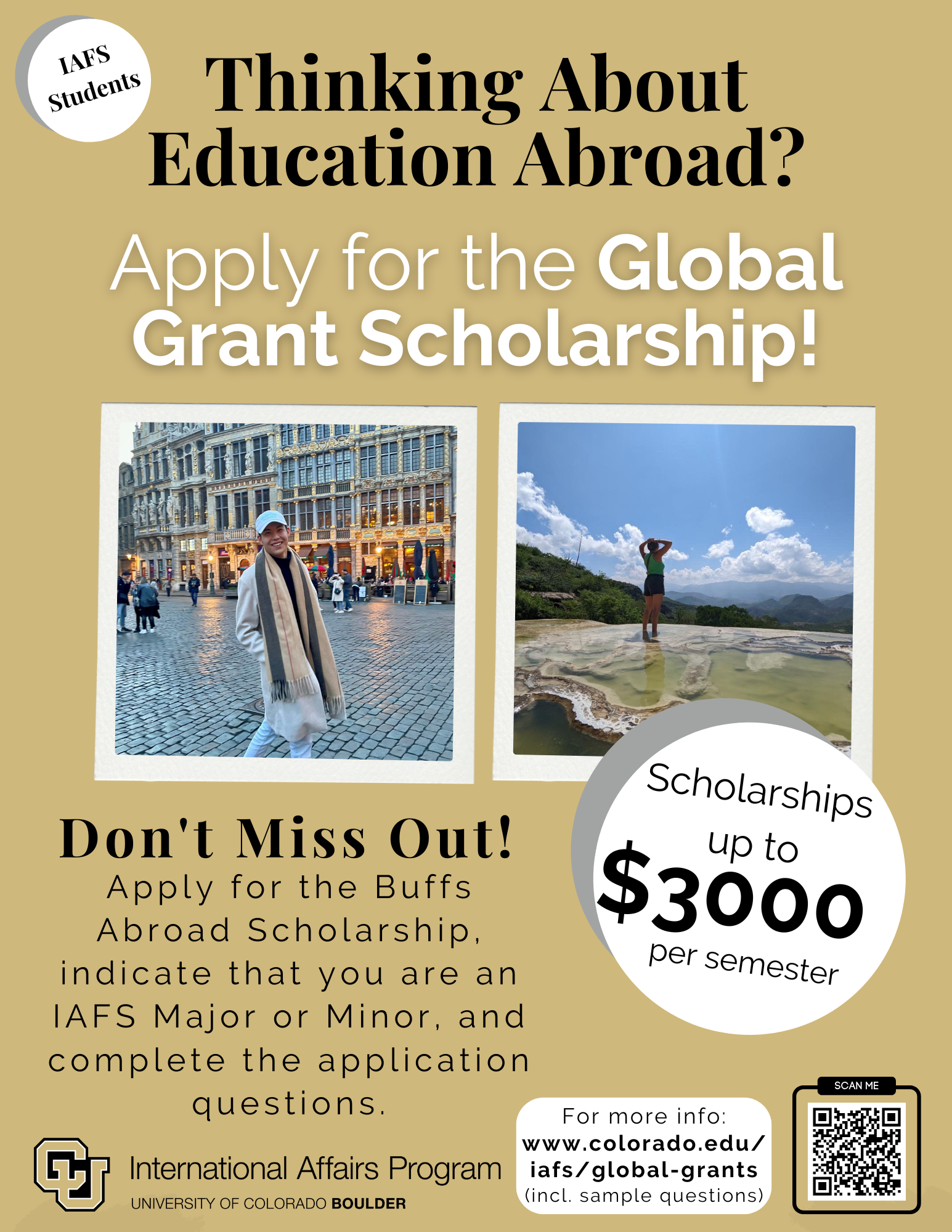 global grants scholarship flyer