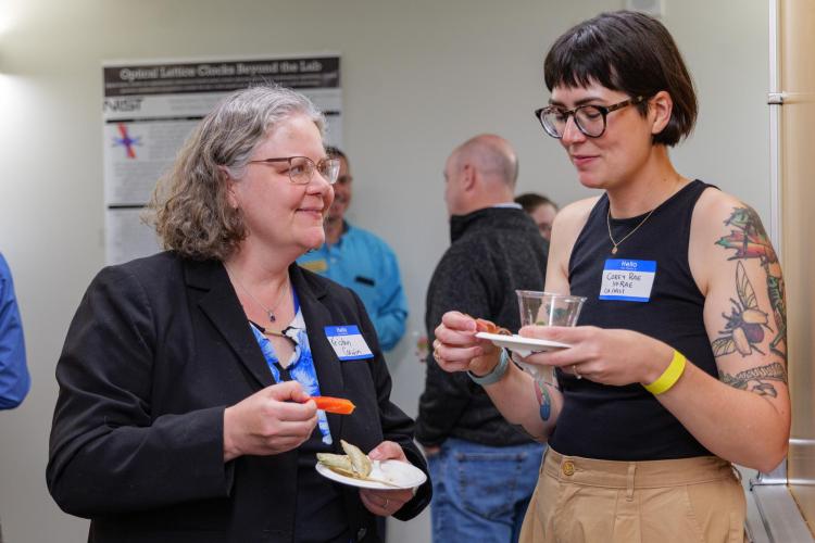 Kristan Corwin (NIST) and Cory Rae McRae (Electrical, Computer & Energy Engineering; NIST)