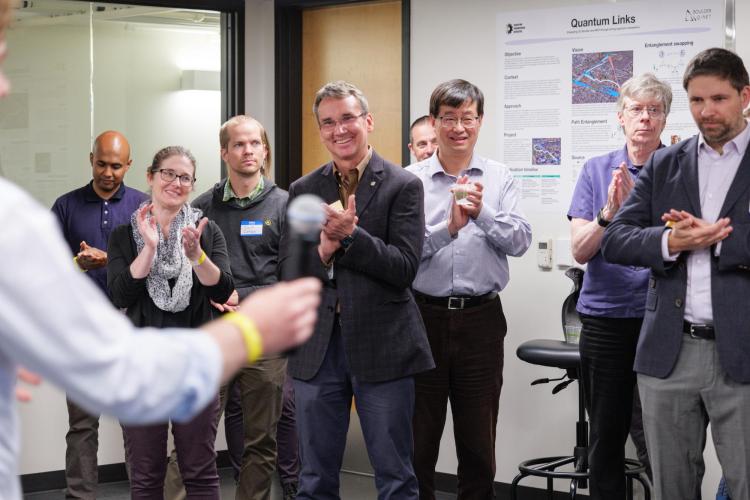 QEI Lab ribbon cutting attendees