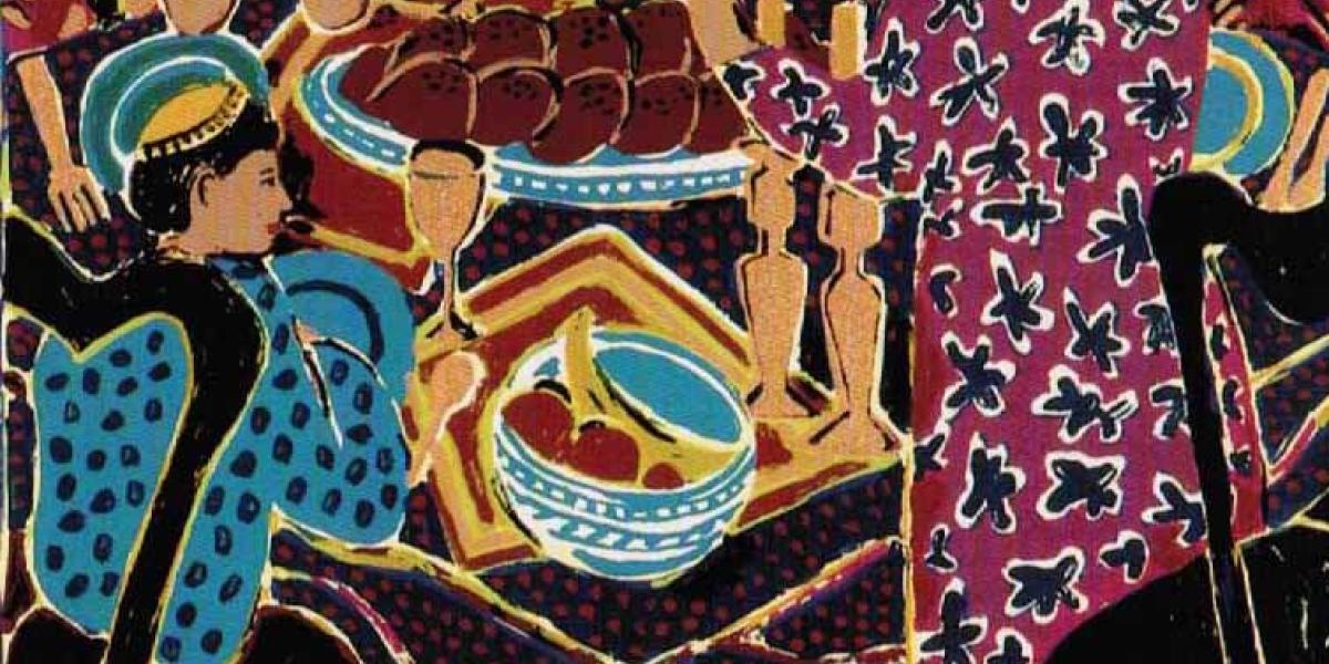 Painting of Jewish Food by Lynne Feldman