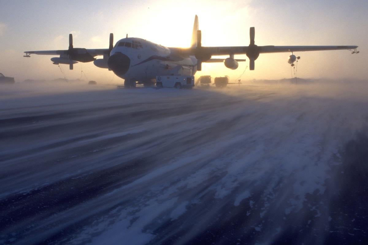 C130 carrying ALTAiR instruments in Churchill, Canada. Photo courtesy of Jim Hannigan.