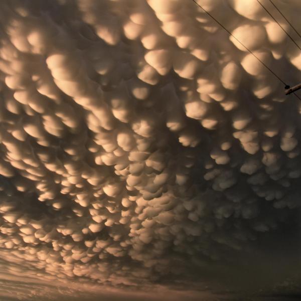 A view of some mammatos clouds in central Nebraska (June 2018)