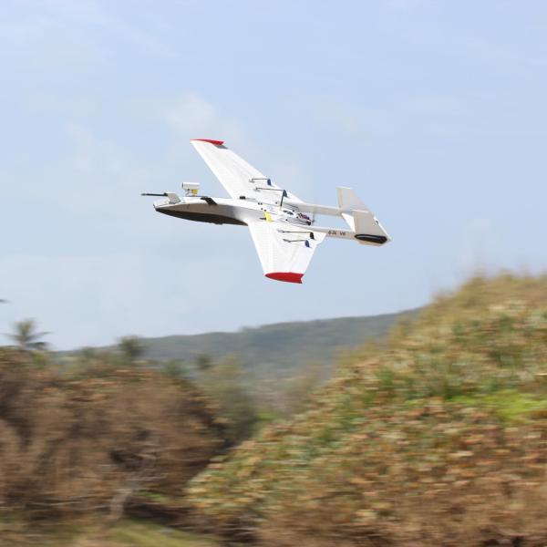 RAAVEN UAS flying for project ATOMIC in Barbados (2020)