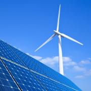 Wind turbine and solar panel 
