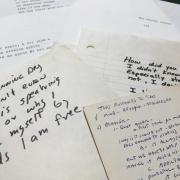 Photo of Alan Lew's papers in the Post-Holocaust American Judaism Collections