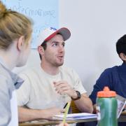 Students participating in Liora Halperin's classroom