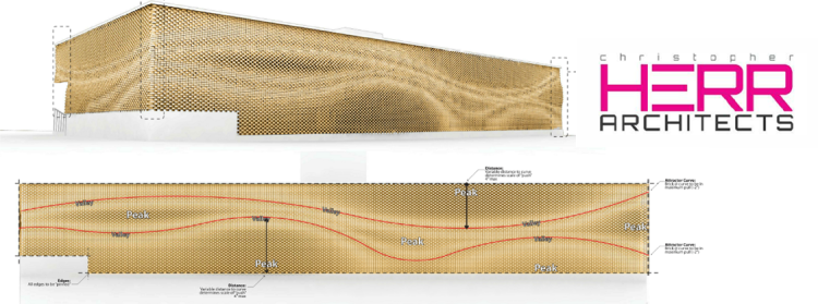 Rendering of the Laboratory Building from Christopher Herr Architects