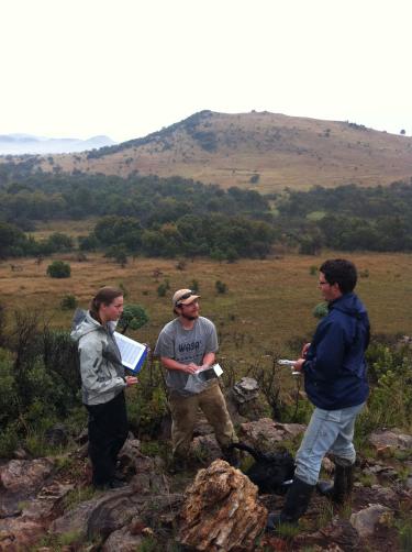 Researchers working in the Cradle Nature Reserve