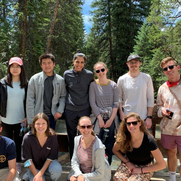 Spencer Lab on Hike during 2022 Retreat to Keystone #2