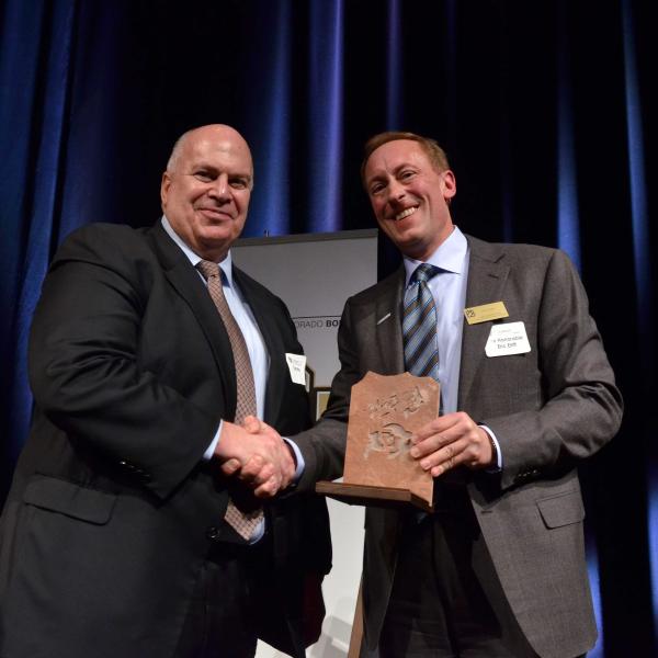 Thomas M. Ray ('86), for Distinguished Achievement in Industry and Judge Eric Elliff ('87)