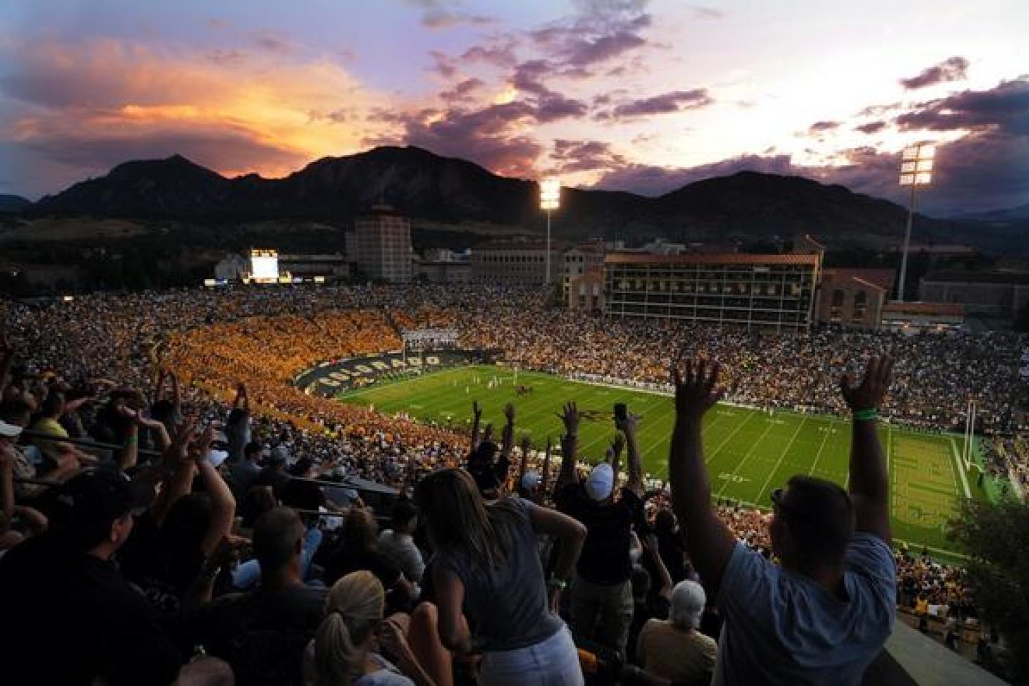 The Colorado Buffaloes play at Folsom Field, named after a famous Colorado Law professor who also was the head football coach
