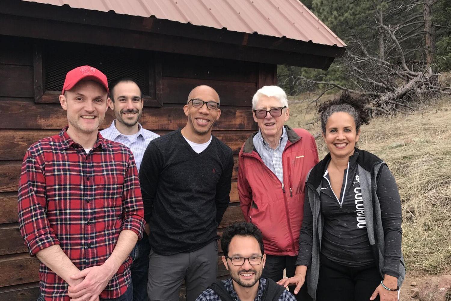 Rothberger scholars together for a hike in Boulder